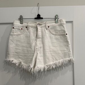 High-Rise 4” Jean Shorts